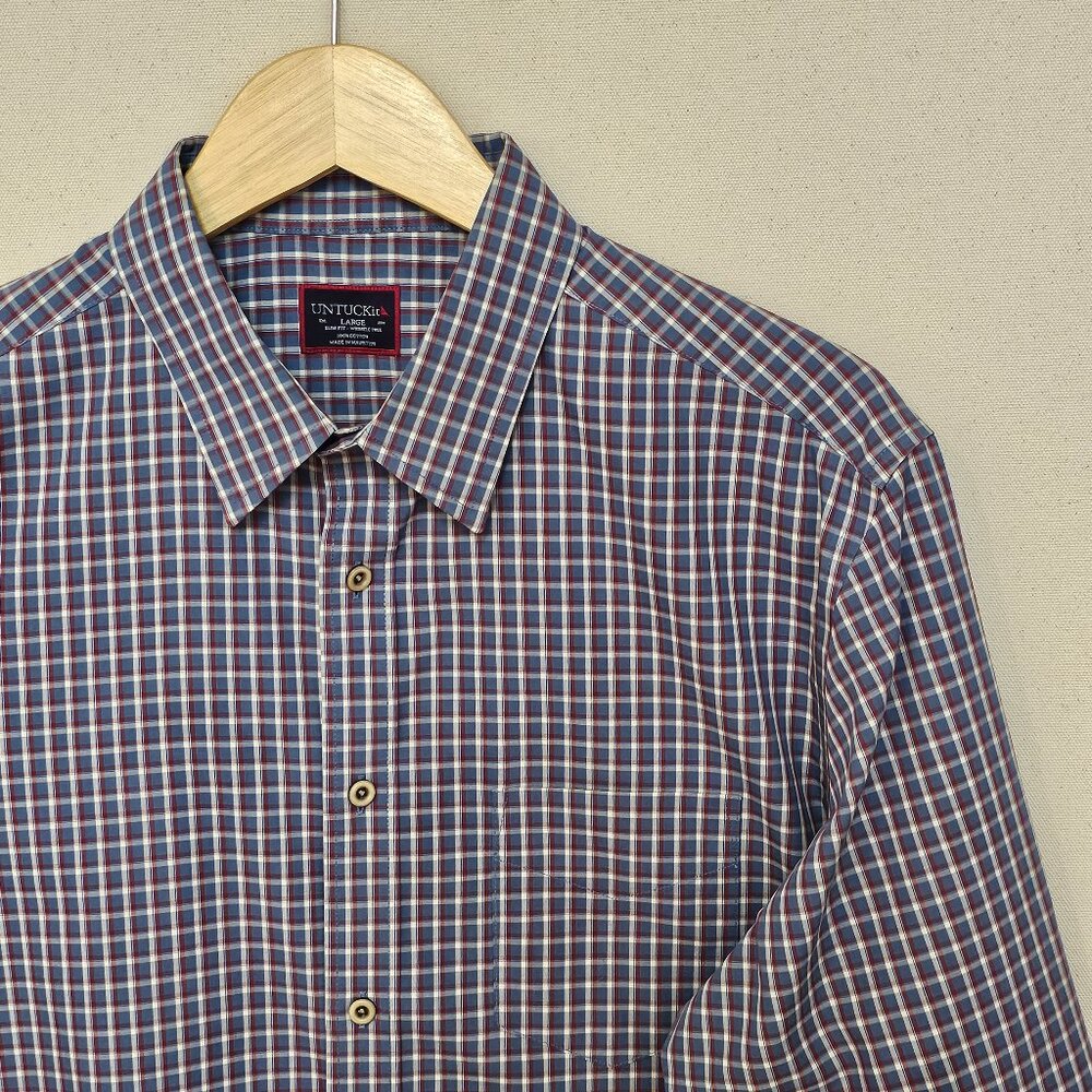 UNTUCKit Slim Fit Wrinkle Free Button Down L